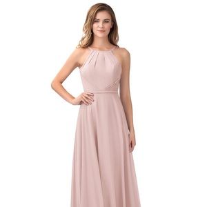 Azazie Melinda bridesmaid dress in dusty rose A8